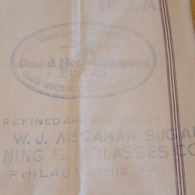 Lot 305: Antique/Vintage Sugar Bag Kitchen Linens