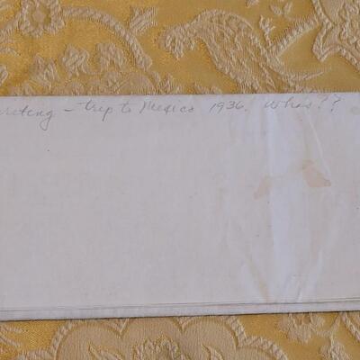 Lot 308: Antique 1936 Colorado to Mexico Travel Letter Ephemera