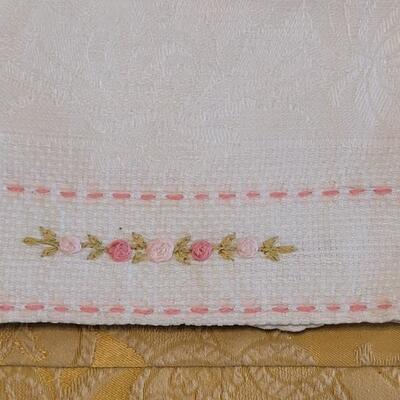 Lot 310: Vintage Needlepoint Hand Towels