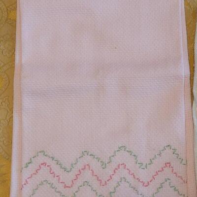 Lot 310: Vintage Needlepoint Hand Towels