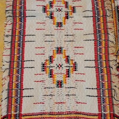 Lot 317: Vintage Table Runner, Small Picnic Size Tablecloth and Placemat