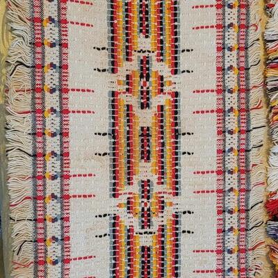 Lot 317: Vintage Table Runner, Small Picnic Size Tablecloth and Placemat