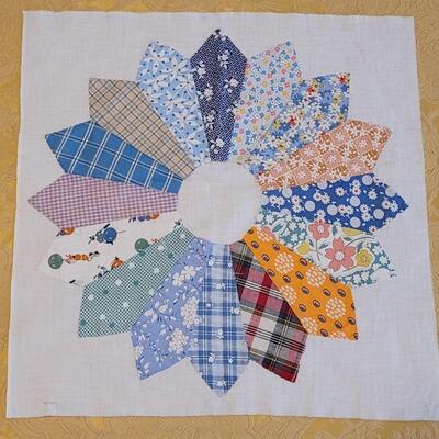 Lot 318: (5) Antique Large Quilting Squares