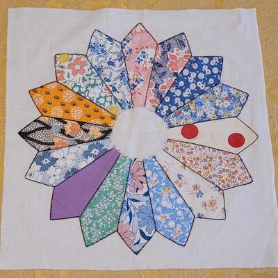 Lot 318: (5) Antique Large Quilting Squares