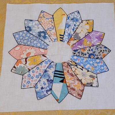 Lot 318: (5) Antique Large Quilting Squares
