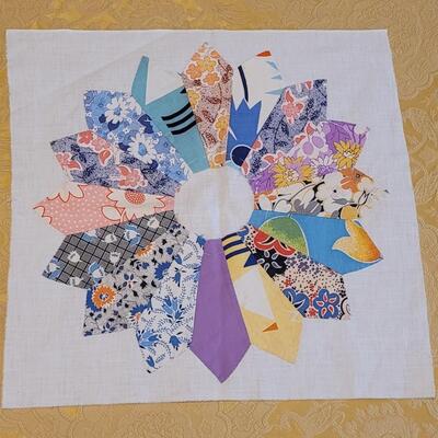 Lot 318: (5) Antique Large Quilting Squares