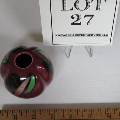 Small Pottery Vase, WWII 1944 Okinawa Pottery