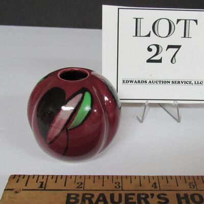 Small Pottery Vase, WWII 1944 Okinawa Pottery