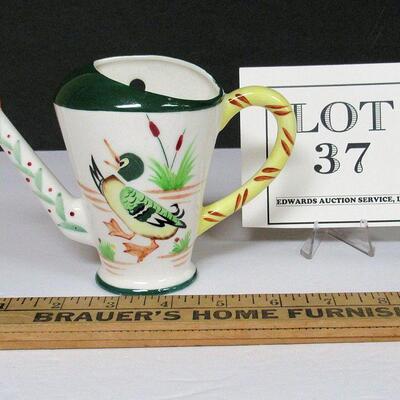 Neat Vintage Watering Can Shaped Wall Pocket