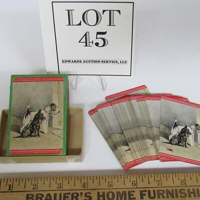 Vintage Deck Cards In Original Box, Scotty Dogs, Complete