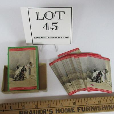 Vintage Deck Cards In Original Box, Scotty Dogs, Complete