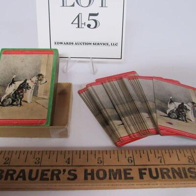 Vintage Deck Cards In Original Box, Scotty Dogs, Complete