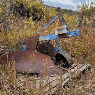 Lot 321: Vintage FORD Tractor Two Bottom Plow Attachment