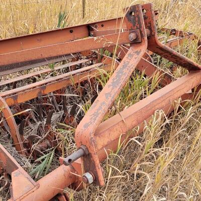 Lot 323: Vintage LARGE Tractor Rotary Tiller Attachment