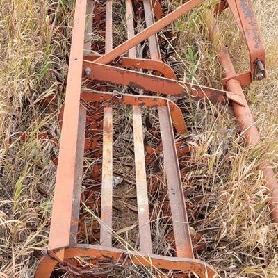 Lot 323: Vintage LARGE Tractor Rotary Tiller Attachment
