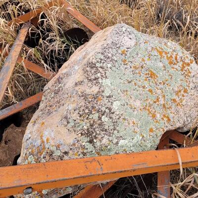 Lot 324: Vintage Harrow Disc Plow Tractor Attachment EXCALIBUR STONE INCLUDED