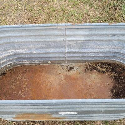Lot 325: Large Metal Farm and Garden Livestock Watering Trough