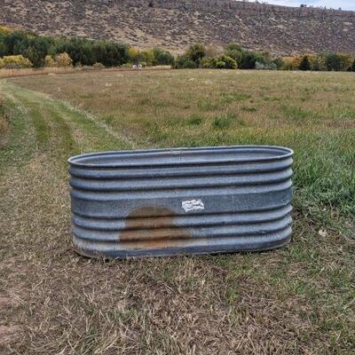 Lot 325: Large Metal Farm and Garden Livestock Watering Trough