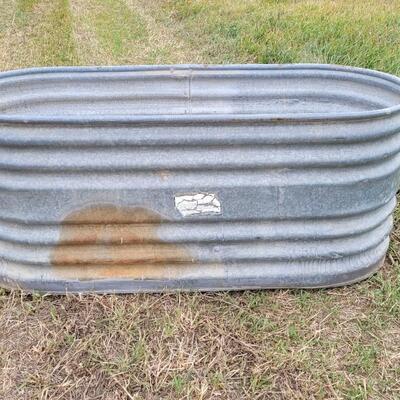 Lot 325: Large Metal Farm and Garden Livestock Watering Trough