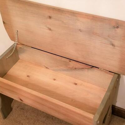 Lot #320  Solid Pine Stool - hand painted