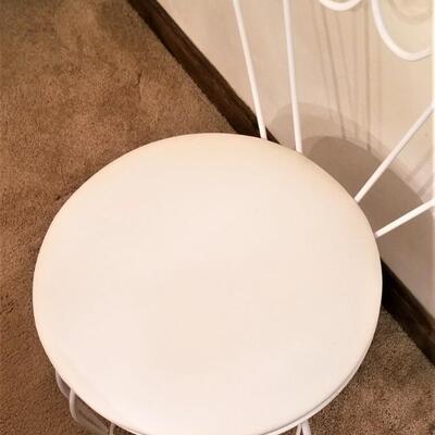 Lot #321  Vintage Metal Vanity Chair