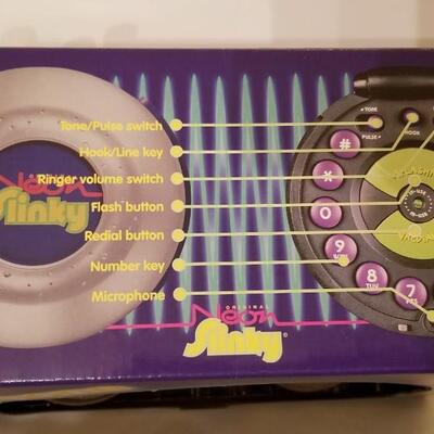 Lot #327 1999 Slinkey Telephone - New in Box