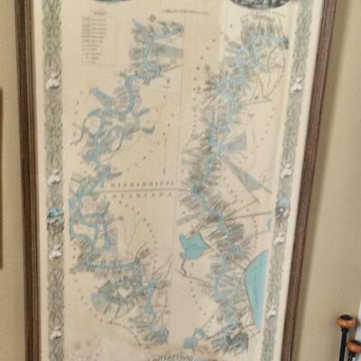 Plantation map of the Mississippi