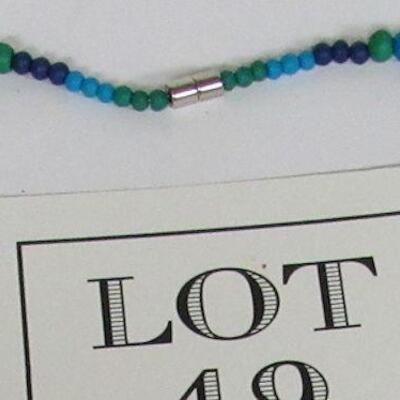 Multi Strand Multi Colored Necklace