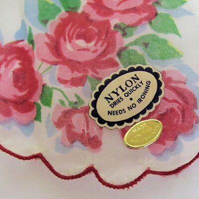 2 Older Large Hankies, Nylon