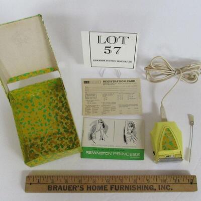 Vintage Ladies Remington Princess Shaver, Original Box and Insert, Works