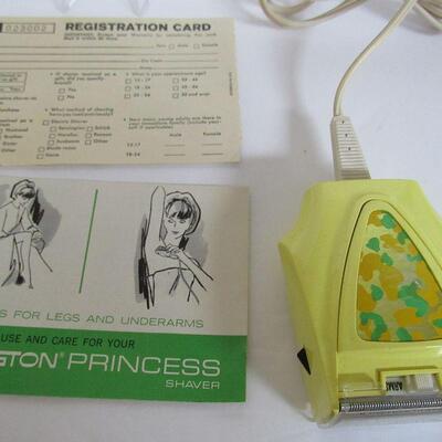 Vintage Ladies Remington Princess Shaver, Original Box and Insert, Works
