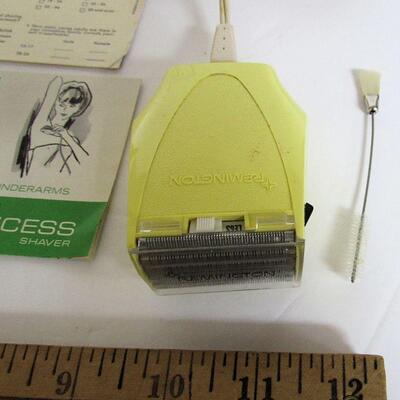 Vintage Ladies Remington Princess Shaver, Original Box and Insert, Works