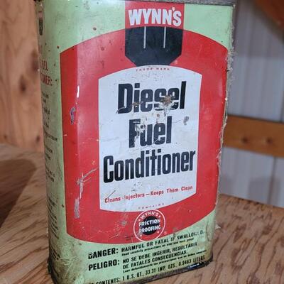 Lot 13: (2) Vintage Cans of WYNN'S DIESEL Fuel Conditioner BOTH FULL