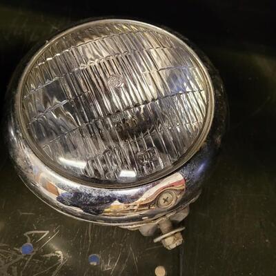 Lot 27: Vintage Chrome Plated Fog Lights Auto Accessory Hot Rod Truck
