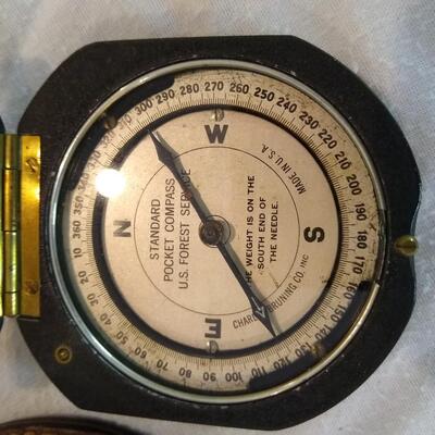 Vintage Pocket Compass Standard Forest Service