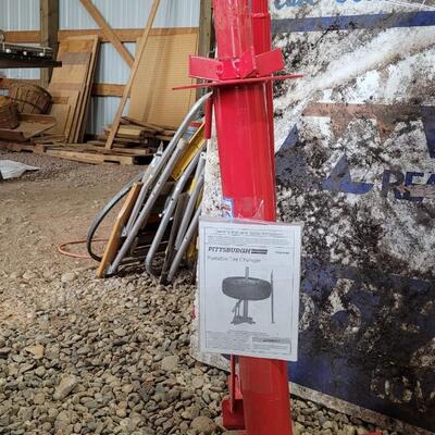 Lot 29: New Unused PITTSBURGH Red Portable Tire Changer Tool
