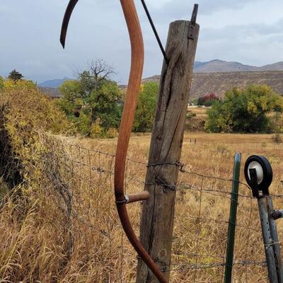 Lot 38: Vintage Farm and Garden Scythe Grim Reaper Halloween Accessory FARMHOUSE