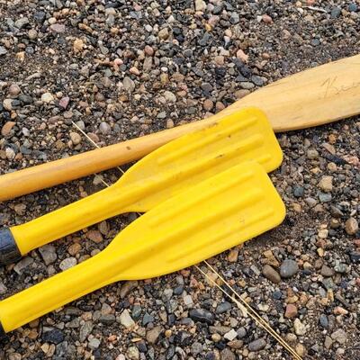 Lot 39: (3) Vintage Boat Paddles