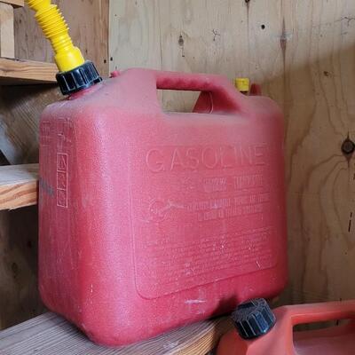 Lot 47: (3) Assorted Sizes (5 Gallon and Smaller) Gas Canisters EMPTY