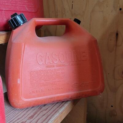Lot 47: (3) Assorted Sizes (5 Gallon and Smaller) Gas Canisters EMPTY