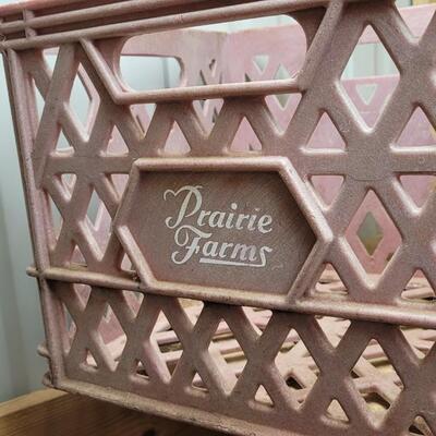 Lot 53: (2) Vintage Plastic Milk Crates Farmhouse