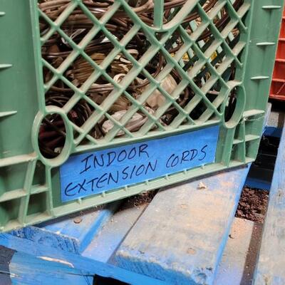 Lot 57: Vintage Milk Plastic Dairy Delivery Crate w/ Interior Extension Cords