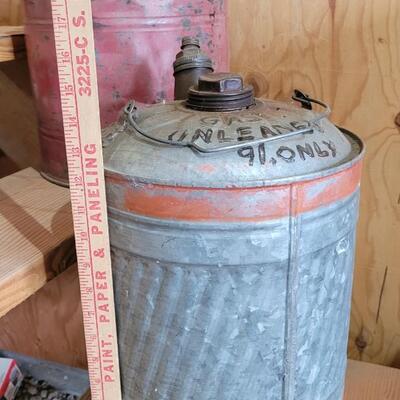 Lot 60: Vintage Metal Gasoline Storage Canisters