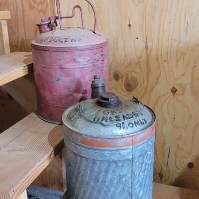 Lot 60: Vintage Metal Gasoline Storage Canisters