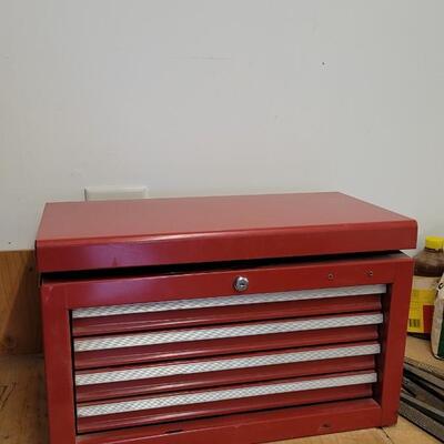 Lot 62: Vintage Red Toolbox Multi Drawer Empty Ready to Fill