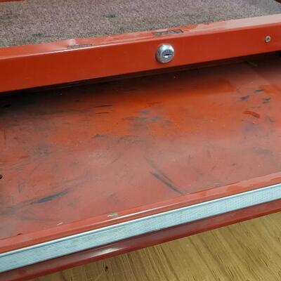 Lot 62: Vintage Red Toolbox Multi Drawer Empty Ready to Fill
