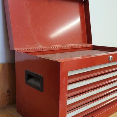 Lot 62: Vintage Red Toolbox Multi Drawer Empty Ready to Fill