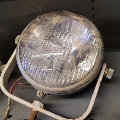 Lot 67: Vintage Pair of Rail Mount Auto Lights
