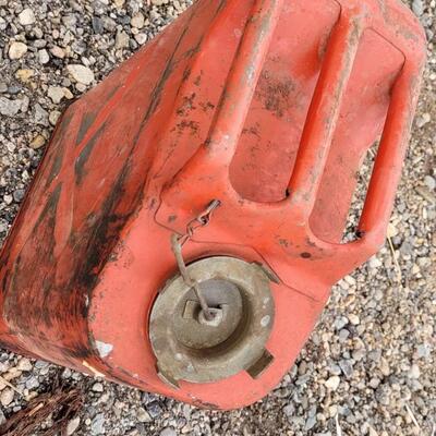 Lot 73: Vintage Military Red Paint Gerry Gas Can #1
