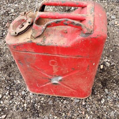 Lot 76: Vintage Military Gerry Gas Can W/ Flag #2